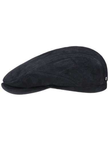 Goat Suede Flat Cap by Stetson le des métaux précieux