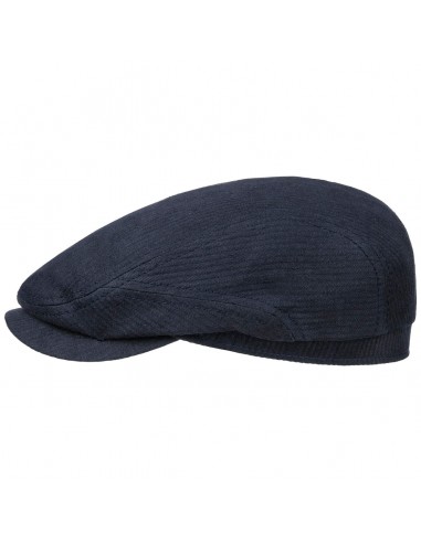 Kelso Driver Linen Flat Cap by Stetson 50% de réduction en Octobre 2024