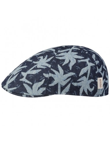 Texas Denim Print Flat Cap by Stetson en stock