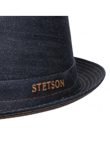 Sustainable Pork Pie Denim Hat by Stetson pas cher chine