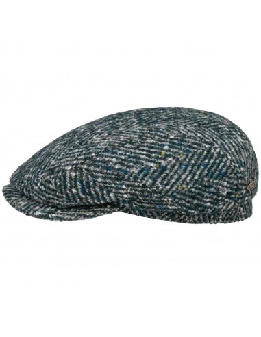 Driver Cap Herringbone Virgin Wool by JJ Hats de la marque