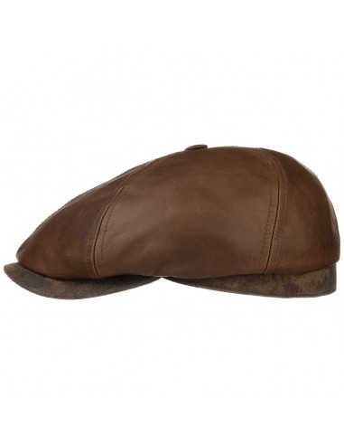 Brooklin Leather Flat Cap by Stetson pour bénéficier 