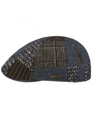 Texas Wool Mix Patchwork Flat Cap by Stetson paiement sécurisé