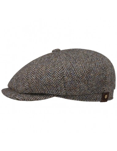 Hatteras Harris Tweed Herringbone Cap by Stetson livraison et retour toujours gratuits