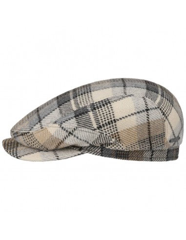 Alpaca Wool Check Driver Flat Cap by Stetson Toutes les collections ici