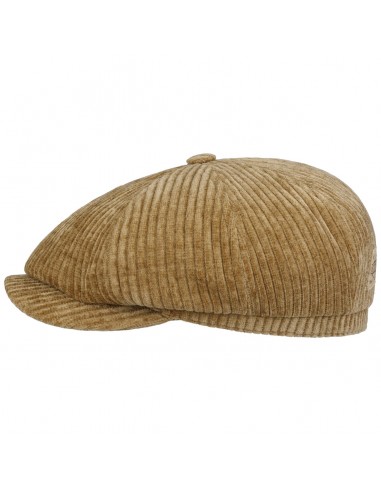 Hatteras Corduroy Jersey Flat Cap by Stetson le des métaux précieux