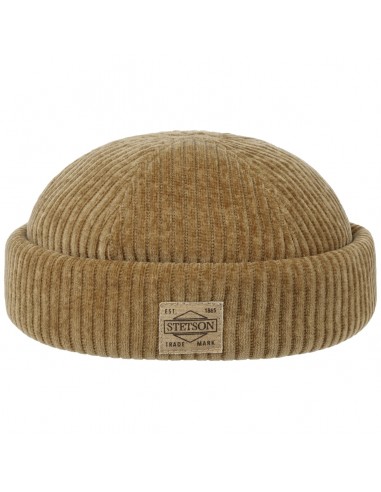 Jersey Cord Docker Hat by Stetson brillant des détails fins