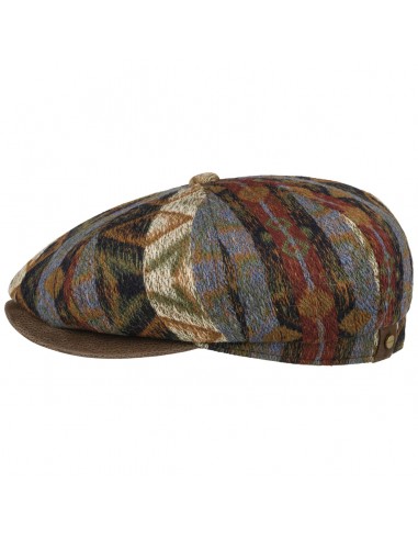 Hatteras Ethnic Jacquard Newsboy Cap by Stetson Pour