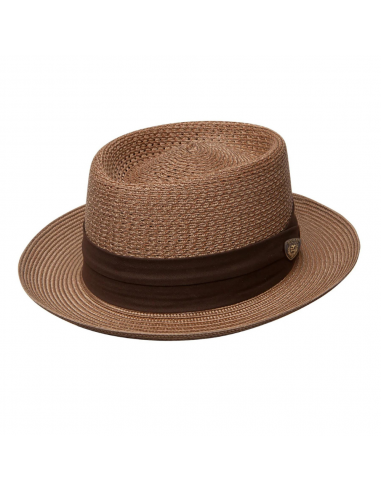 Dobbs Bishop Porkpie Straw Hat en ligne des produits 