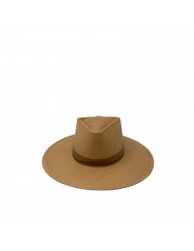 PALOMA PANAMA STRAW FEDORA LATTE pas cheres