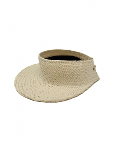 PALM PACKABLE STRAW VISOR rembourrage situé sous