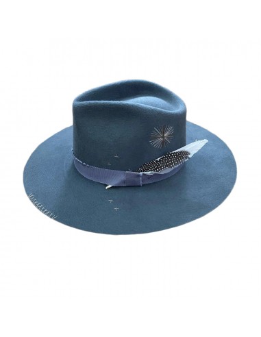 VERONA FEDORA in CHAMBRAY WITH EMBROIDERY JUSQU'A -70%! 