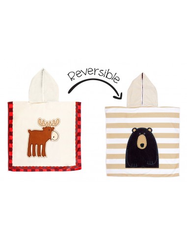 Reversible Kids Cover Up - Red Moose | Black Bear Pour