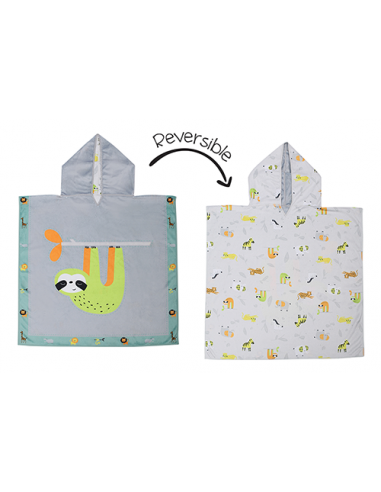 Reversible Kids Cover Up - Sloth | Zoo pas cher