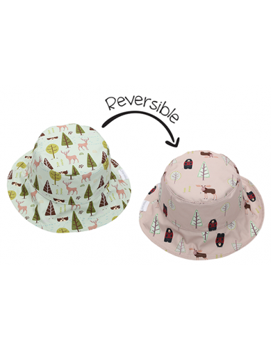 Reversible Baby & Kids Patterned Sun Hat - Moose | Cottage Les magasins à Paris et en Île-de-France