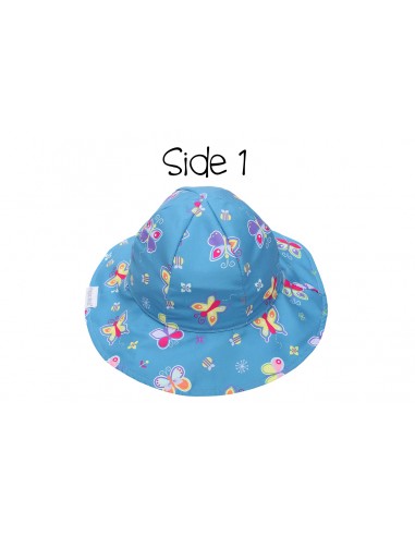 Reversible Baby & Kids Patterned Sun Hat - Butterfly | Floral les muscles