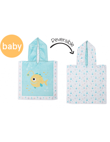 Reversible Baby Cover Up - Fish | Jellyfish (one size only) l'achat 