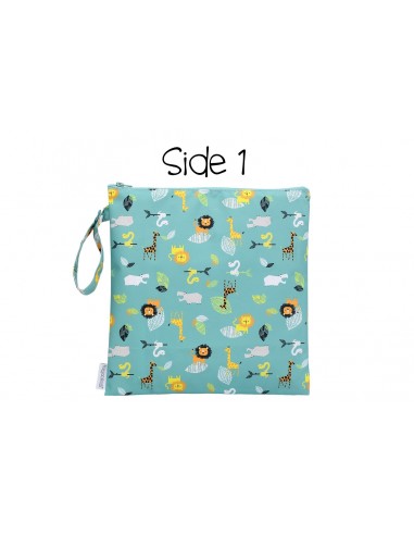 Kids 2-Sided Wet Bag - Grey Zoo acheter en ligne