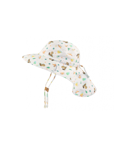 Baby/Kids Sun Hat with Neck Cape - Beaver Vous souhaitez 