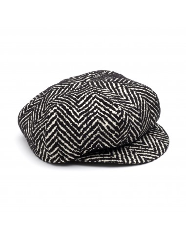 Morgie in Black/Ivory Herringbone Pour