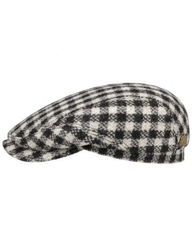 Harris Tweed Two-tone Check Flat Cap by Stetson Vous souhaitez 