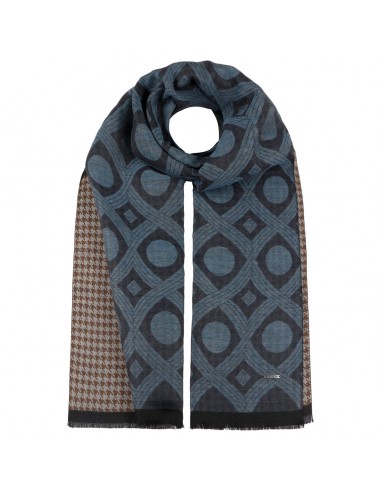 Two Patterns Cotton Scarf by Stetson votre