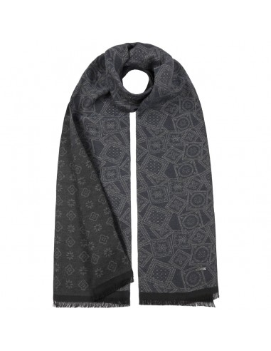 Jacquard Stamps Cotton Scarf by Stetson Les êtres humains sont 