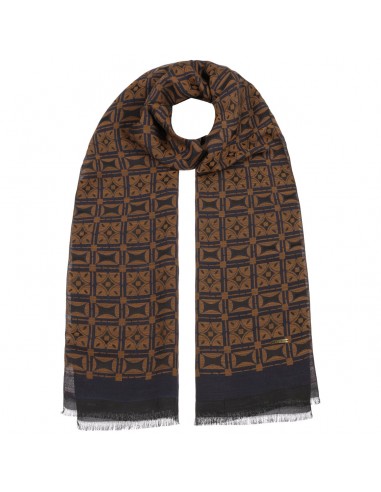 Jacquard Geometrics Cotton Scarf by Stetson de France