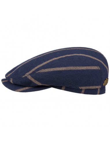 Contrast Stripes Wool Flat Cap by Stetson ou a consommer sur place