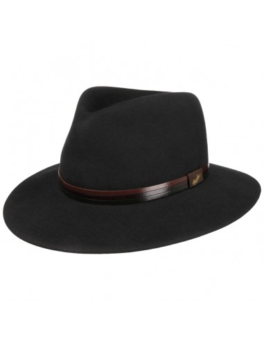 Cagliero Felt Hat with Leather Band by Borsalino la colonne vertébrale