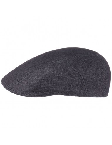 Herringbone Linen Flat Cap by Stetson Découvrez la collection